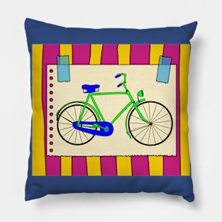 Retro Vintage Bicycle Biker Lover Pillow