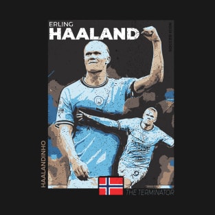Haaland - Street Art - Soccer Icons T-Shirt