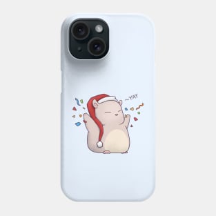 Cute Mouse in Santa Hat Phone Case