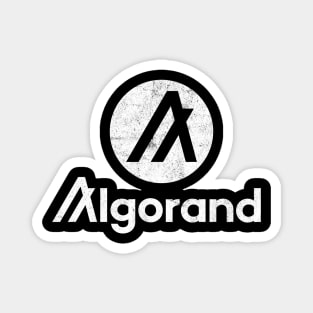 Algorand ALGO Crypto Coin Vintage Circle Magnet