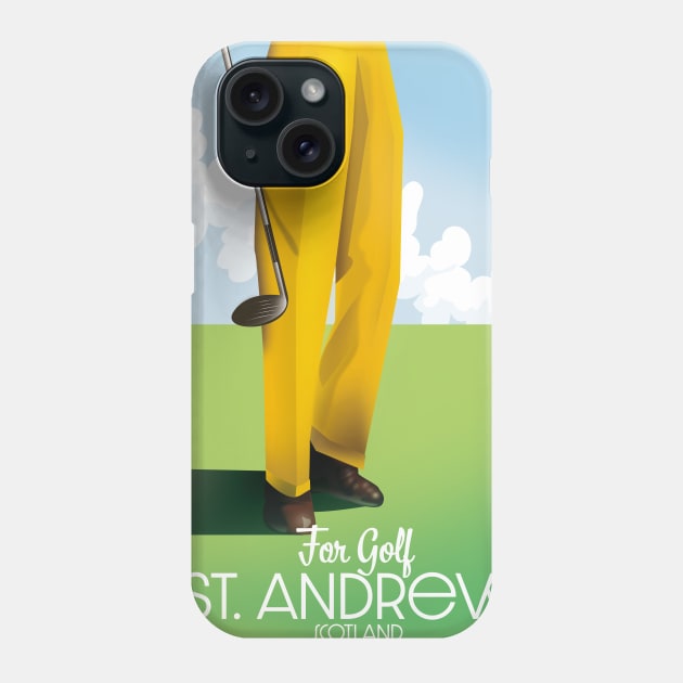 Golf St Andrews Scotland Phone Case by nickemporium1