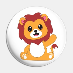 cute lion Pin