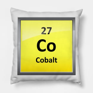 Cobalt Element Symbol - Periodic Table Pillow