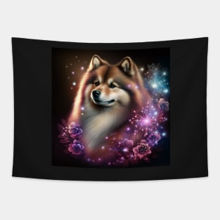 Shiny Finnish Lapphund Tapestry