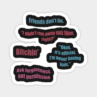 Phrases from Stranger Things Magnet