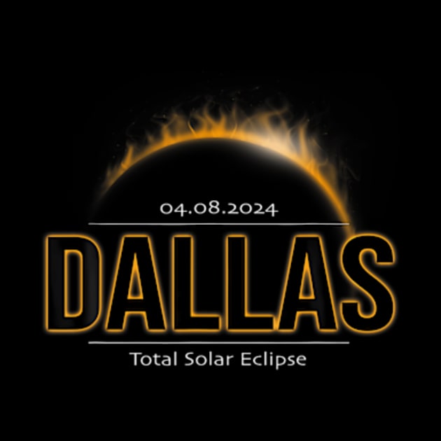 Dallas Texas America 2024 Path Of Totality Solar Eclipse by SanJKaka