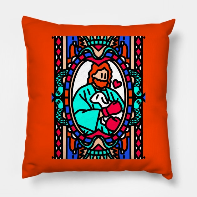 Behold the Lamb of God Pillow by Souartuniverse