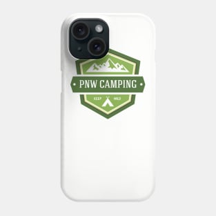 Pacific Northwest camping badge Phone Case