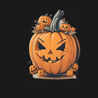 scary halloween pumpkin head , T-Shirt