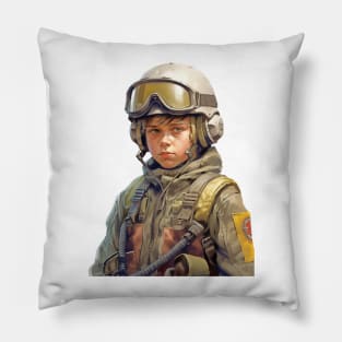 Innocent Valor: The Courageous Journey of a Young Soldier Pillow