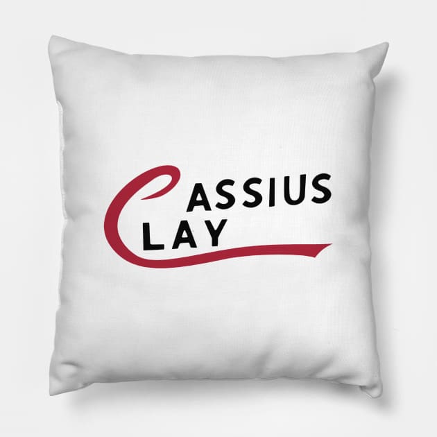 CASSIUS CLAY LOGO Pillow by sandra0021tees