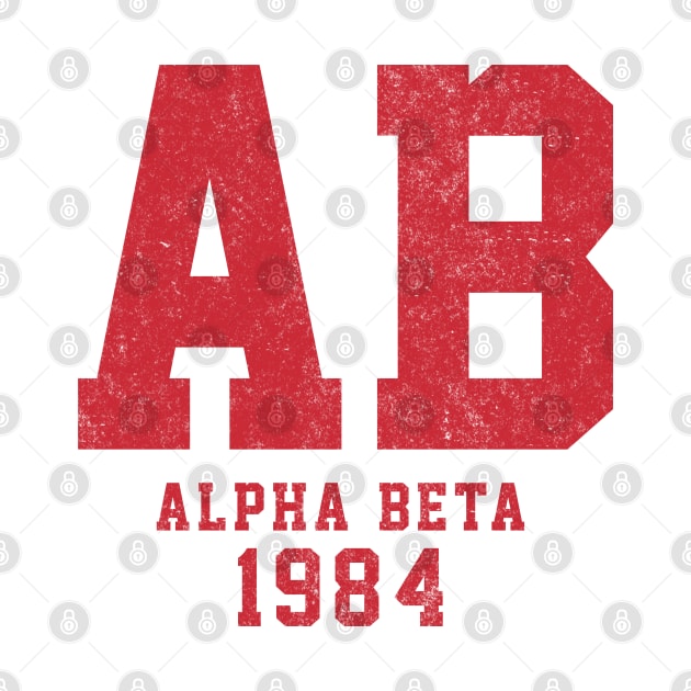 AB Alpha Beta 1984 - vintage fraternity Revenge of the Nerds by BodinStreet