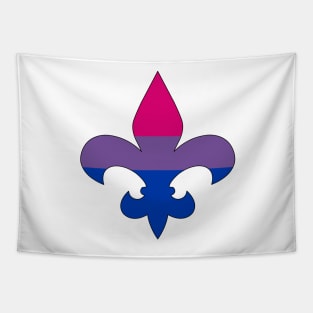 Fleur De Lis Bi Pride! Tapestry