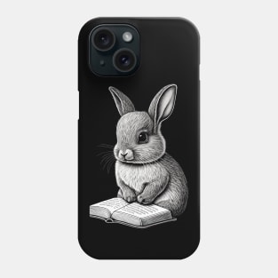 Bunny Lover, Easter Rabbit, Bunny Book Reading Phone Case