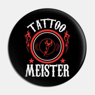 Tattoo Meister (white) Pin