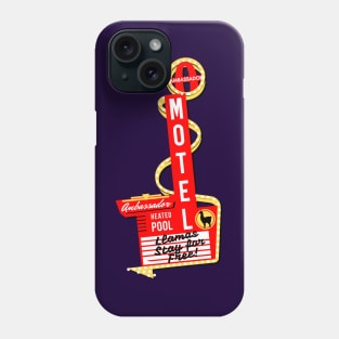 Retro Vintage Ambassador Motel and Casino Las Vegas Phone Case