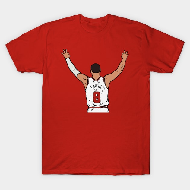 Zach Lavine Chicago Bulls NBA Basketball Graphic Design Shirt