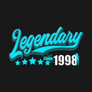 Legendary since 1998, blau T-Shirt