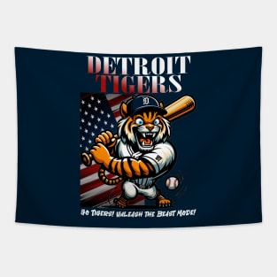 Detroit tigers american baseball Tapestry