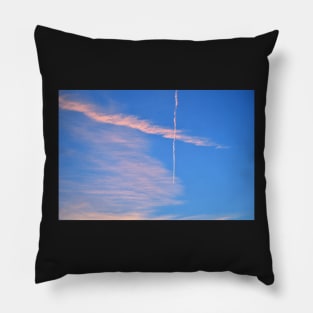 Pink Clouds & Contrails Pillow