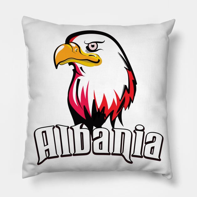 Albania Eagle Pillow by nickemporium1