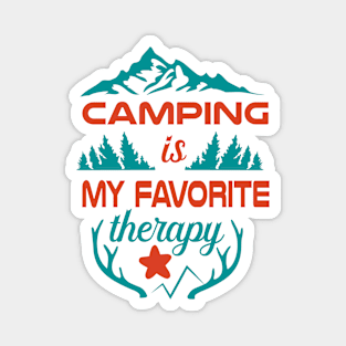 Camping Is My Favorite Magnet