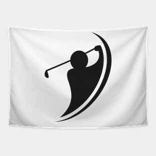 Golf swinger Tapestry