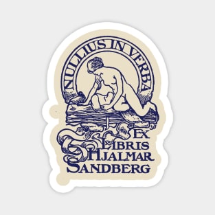 Ex Libris Hjalmar Sandberg Magnet