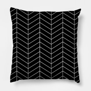 Herringbone - Black Pillow