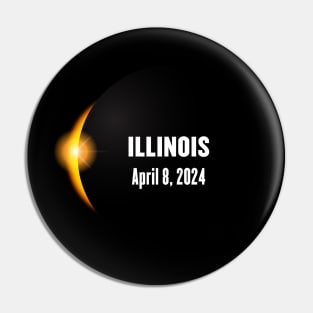 Total Solar Eclipse Illinois 2024 Pin