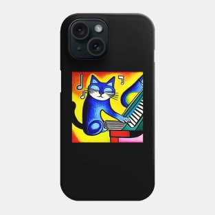 A Cat Playing The Keyboard Phone Case