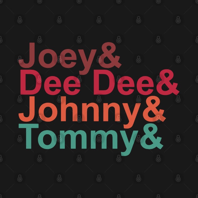 Joey& Dee Dee& Johnny& Tommy& by jnapoleon