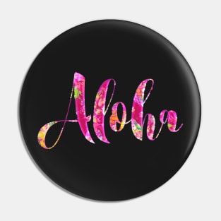 Aloha Typography, Pineapples Collage Pin