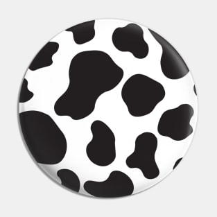 Cow Print, Cow Dots, Black And White Animal Pattern Pin