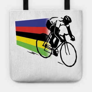 Rainbow Jersey Rider /cycling Tote