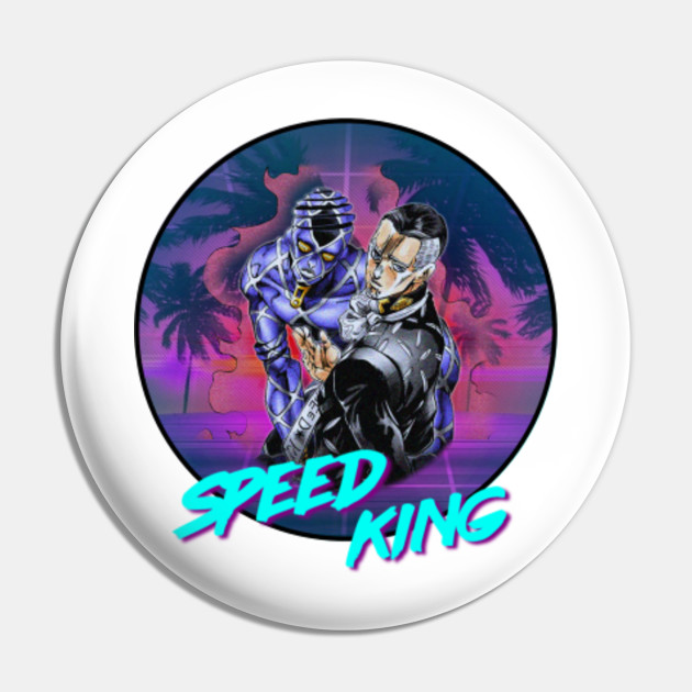 Speed King Yuya Fungami Highway Star Miami La Retro Vaporwave Design Jojo S Bizarre Adventure Diamond Is Unbreakable Josuke Higashikata Pin Teepublic Au