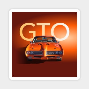 1969 Orange GTO Magnet