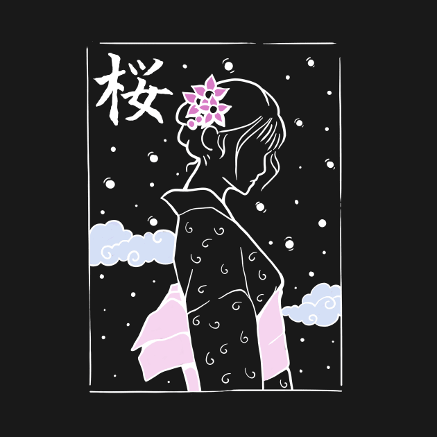 Spring Sakura Girl by D2ARTM