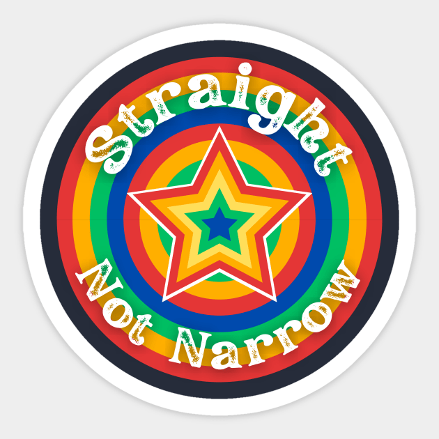 Straight Not Narrow Ally Retro T-Shirt Straight Not Narrow Ally Retro T-Shirt