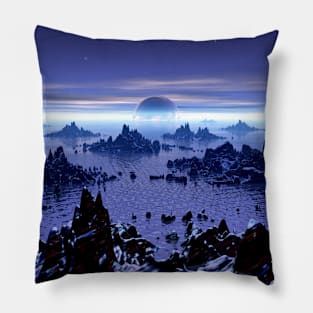 Mysterious Glowing Sphere Pillow