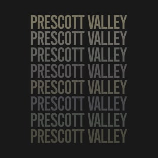 Gray Text Art Prescott Valley T-Shirt