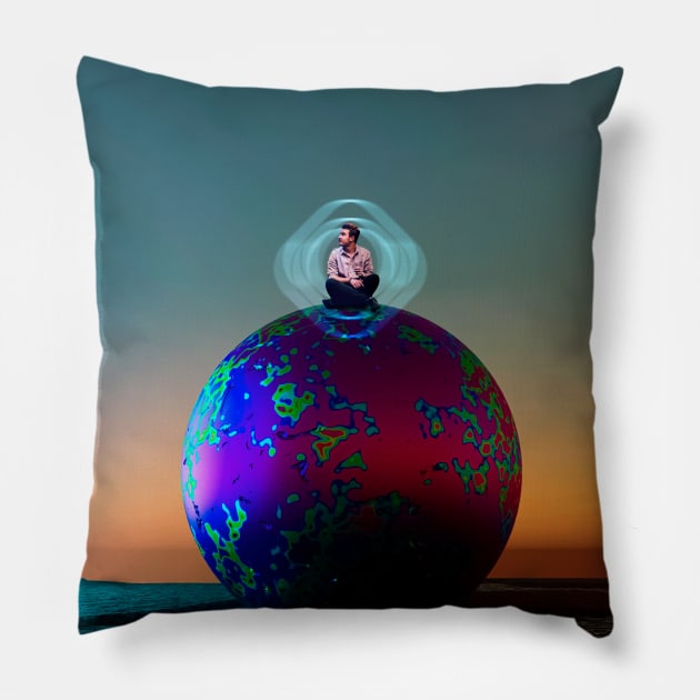 Quarantining on Mars Pillow by Dima Sabaka Store