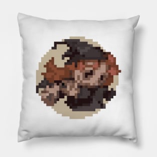 Threads of Fate Mint Black Magic Pillow