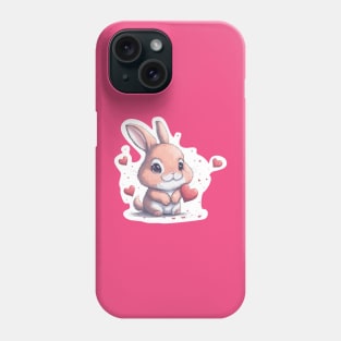 Minimal Cute Baby Rabbit Phone Case