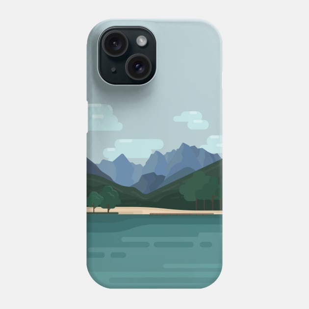 Mountain Biking Phone Case by Polahcrea