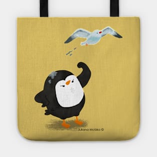 Grumpy penguin 4 Tote