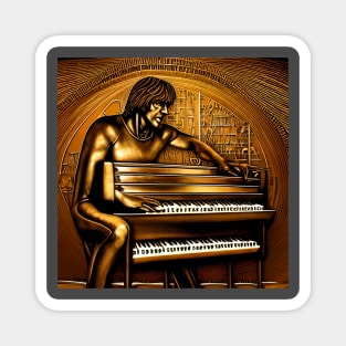 My Artistic Impression of British Keyboardist Keith Emerson, one of my favorite musicians, Magnet