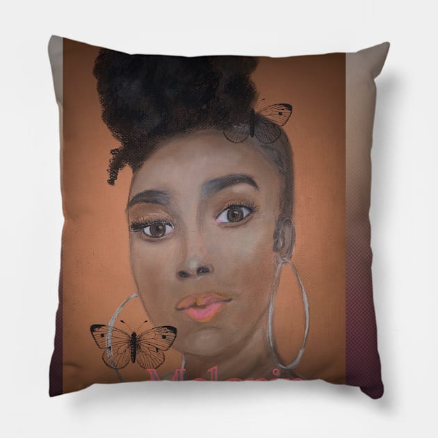 Melanin Pillow by Morrisey Lee T’s 