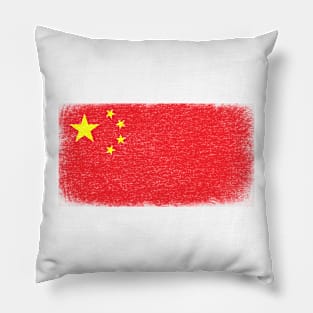 China Flag Vintage Pillow