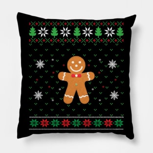 everyone loves a ginger ugly christmas sweater Pillow